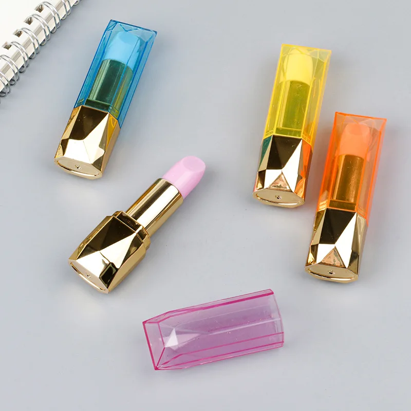 Factory Delivery Lipstick 6 Color Highlighter Student Cute Marker Pen Personalized Promotion Highlighter Pen