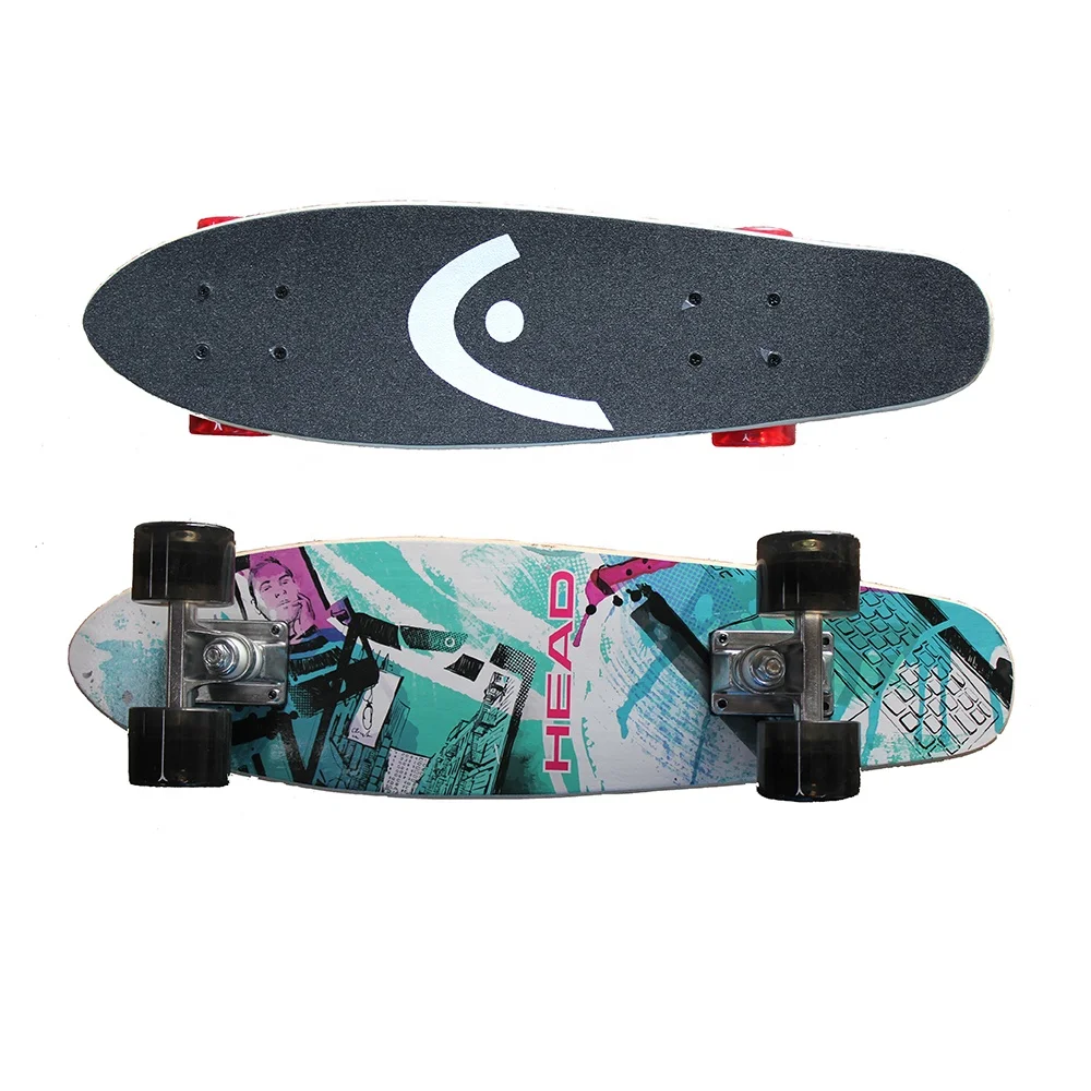 Custom Design Plastic Concave Skateboard With Four Wheels For Beginner Skating Fish Board