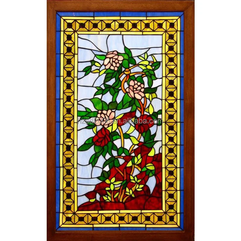 Flora Design Stained Glass Windows for Church and Buildings | Custom Tiffany Stained Glass Window  Door And Ceiling