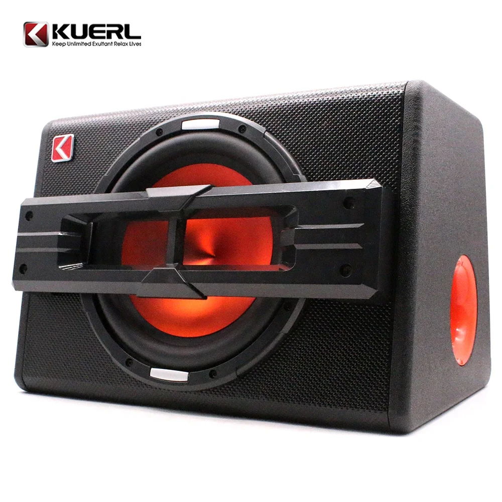 High-Performance 10-Inch Portable Car Subwoofer Active Audio Trapezoid Speaker 1200W RMS Power 12V DC 100DB Sensitivity Single