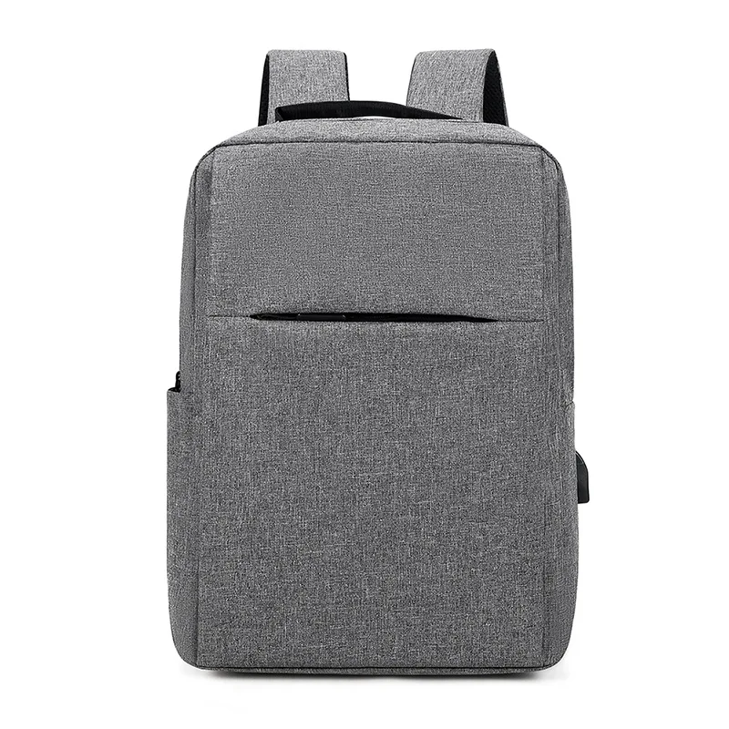 Korea Fashion Usb Backpack Book Bags For School Bagpack Casual Rucksack Daypack Oxford Canvas Laptop Fashion Man Backpacks