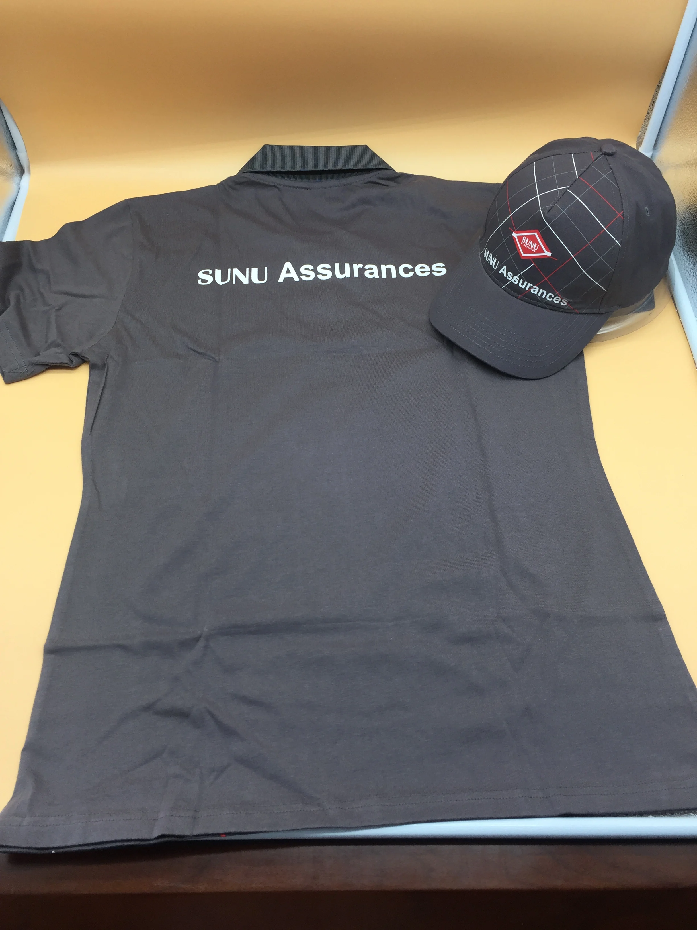 Polo Shirt & baseball hat Set, Brand gift set custom making factory caps and polo shirt