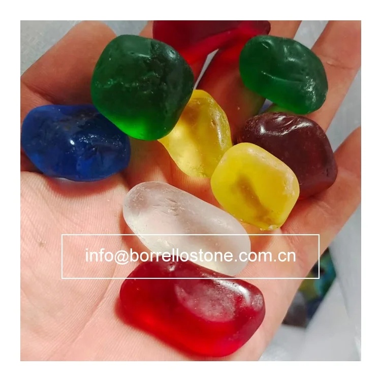 Beach glass, Sea glass, Tumbled glass pebble Garden glass