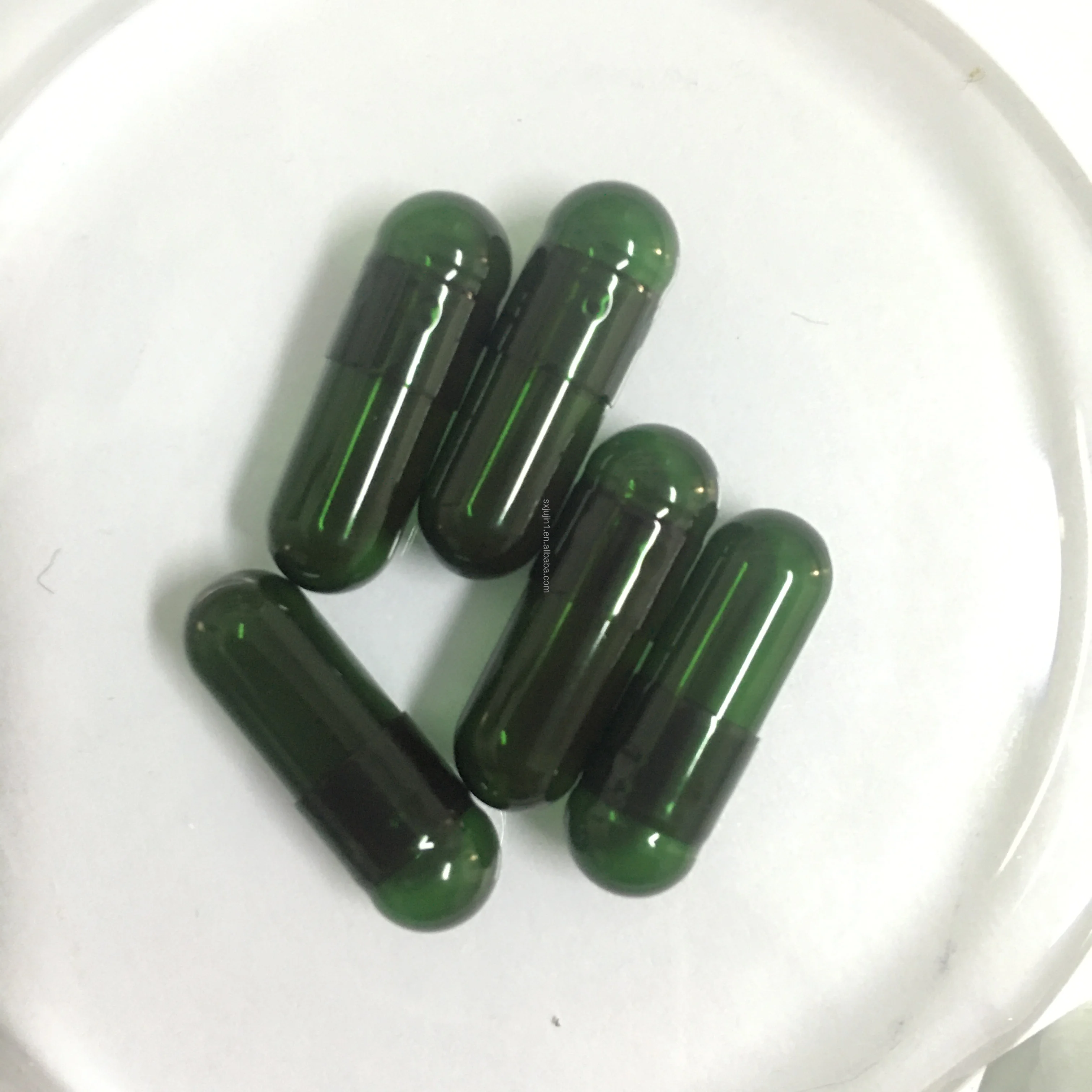Healsee TIO2 FREE  Green HPMC capsule 2025 Whole Veggie Sell Size 00 0 1 2 Plants HPMC Empty Capsule Shells