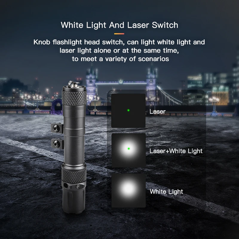 Highlight 2000lumen M Mount Tactical led torch Bright Light Rechargeable Flashlight