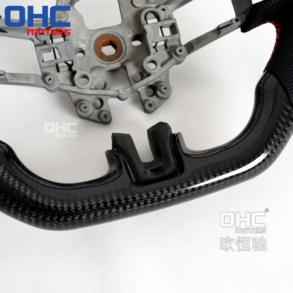 OHC MOTORS Steering Wheel for ford mustang gt gt500 2015 2016 2017 couple Real carbon fiber steering wheel