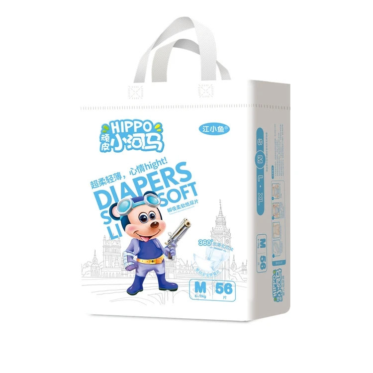 Hot Selling Customized Class a Disposable Baby Diapers Breathable Printed Magic Tape USA Fluff Pulp Japan SAP Wholesale Price