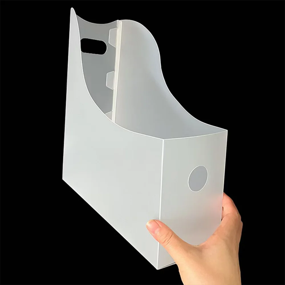 Desktop file rack office supplies simple and foldable finishing book stand file data classification storage box