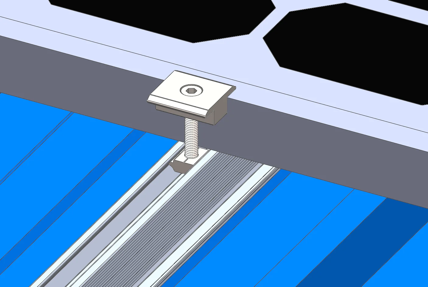 Wholesale Price High Quality Solar Mounting End Clamps Photovoltaic Installation Adjustable Clamp Solar Mounting System