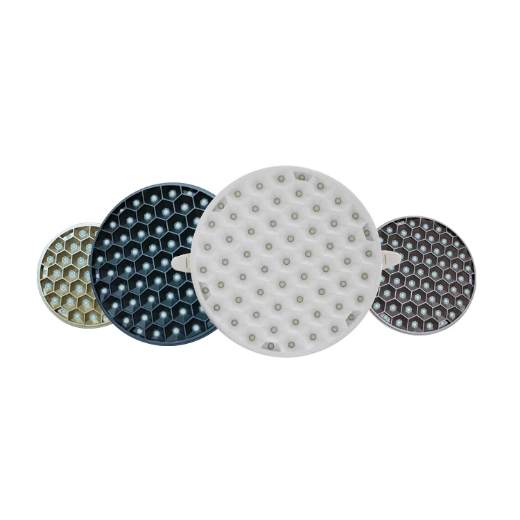 Zhongshan beehive 10w 18w 24w 36w slim round surface backlit led ceiling panel light