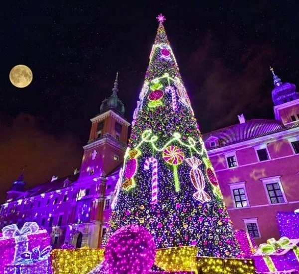 Custom commercial 8m 10m 15m 20m outdoor waterproof giant Christmas tree with light for shopping mall hotel