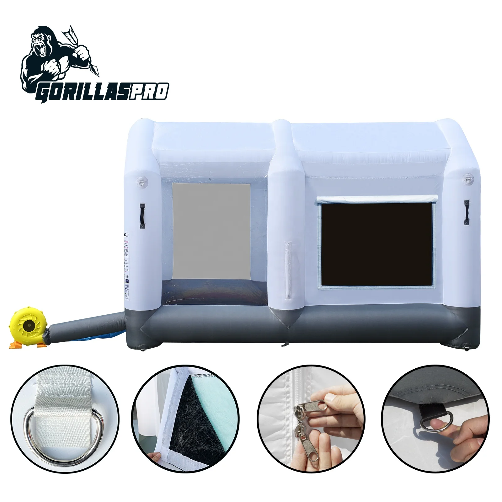 GORILLASPRO Paint Booth Inflatable Spray Car Inflatable Paint Booth