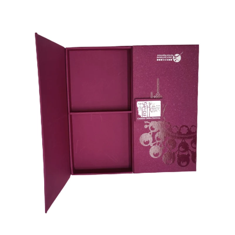 
Индивидуальная фиолетовая подарочная картонная коробка средней осени, упаковочная коробка, луна, торт, раскладушка, магнитная коробка 