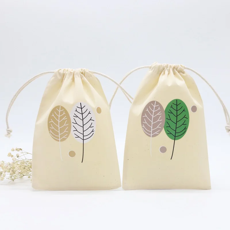 Luxury Organic Cotton Baby Shoes Clothes Gift Dust Drawstring Bag Small Candle Soap Perfume Oil Cosmetic Gift Pouch