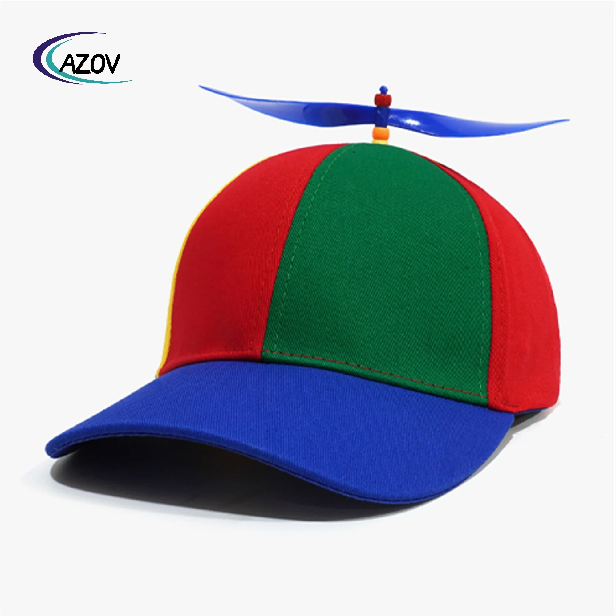 New creative detachable propeller baseball cap spring/summer adult  children size sports cap with wind vehicle parts
