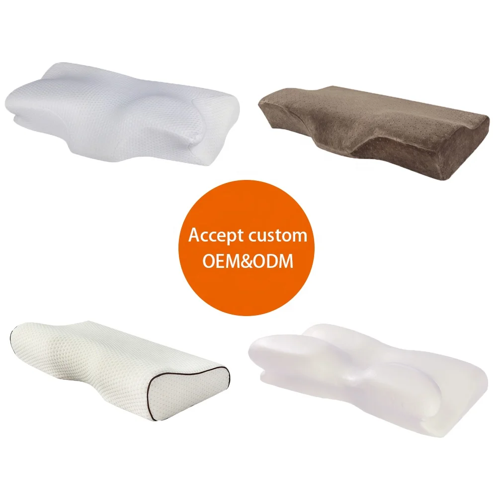 Best selling cervical memory foam pillow convex bed wedge pillow sleep quality ensured function pillows bedroom accessories