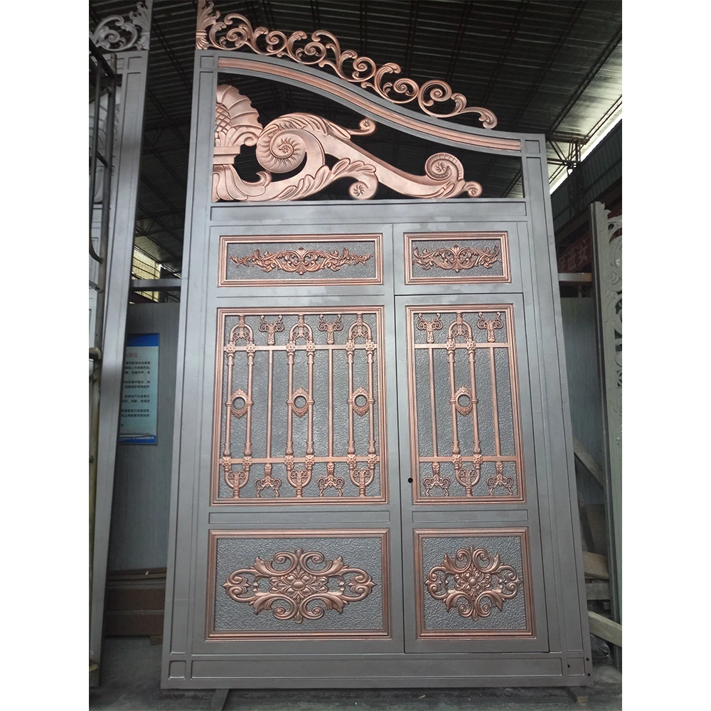 Automatic Suspension Folding Outdoor In Guangdong Qg-L898c Iron Gate Designs Simple Portail Coulissant Porte Gate