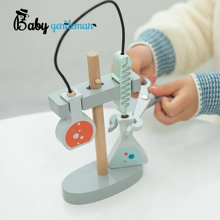 Customize Educational Experiment Kit Wooden Pretend Science Toy For Kids Z10748D