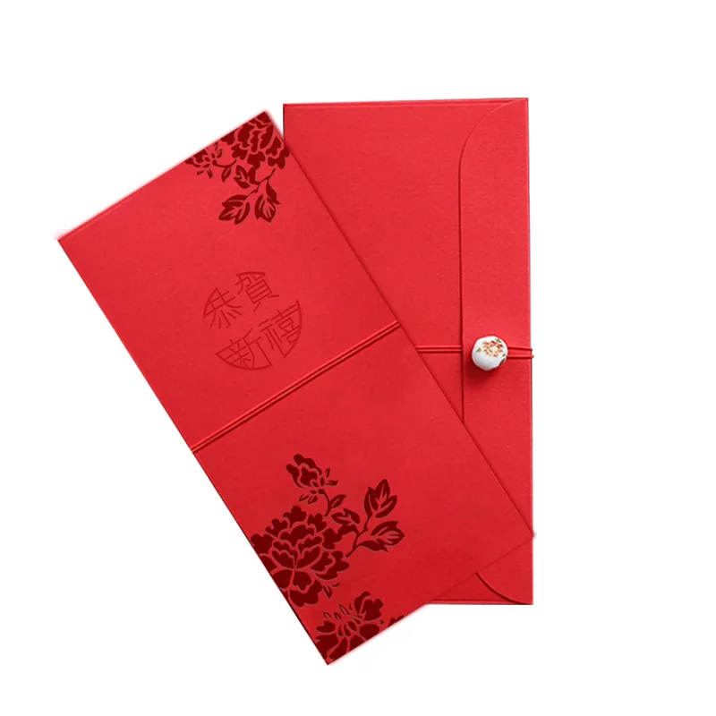 Top sale chinese new year hong bao custom cny red packet holder