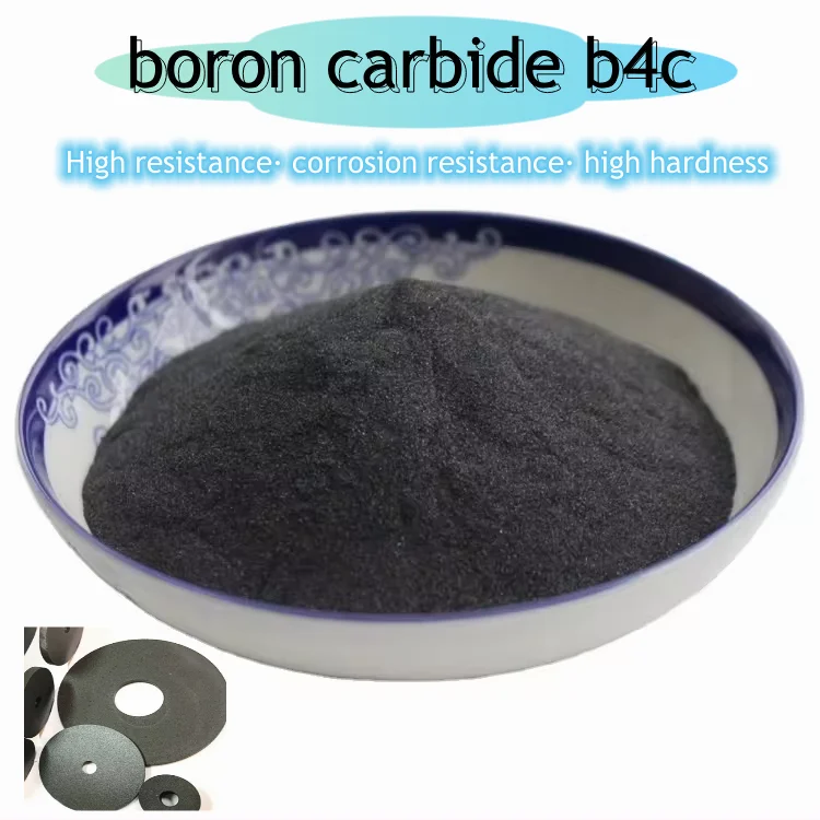 Acid and alkali corrosion resistance B4C boron carbide powder price F220 boron carbide For grinding wheel and sand blasting