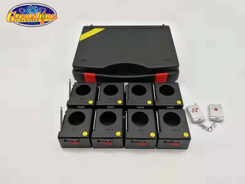 China Remote Firing Systems 8 Cues Remote Control Special Effect Indoor Stage Cold Fountain Base Fireworks Firing System
