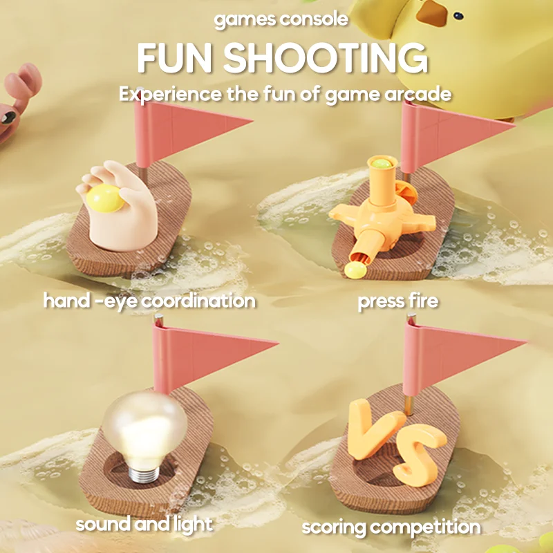 Kids Desktop Toy factory Direct Sales green Shooting Scoring Pinball Game Machine Toys for 2-13 years old boys girls gifts