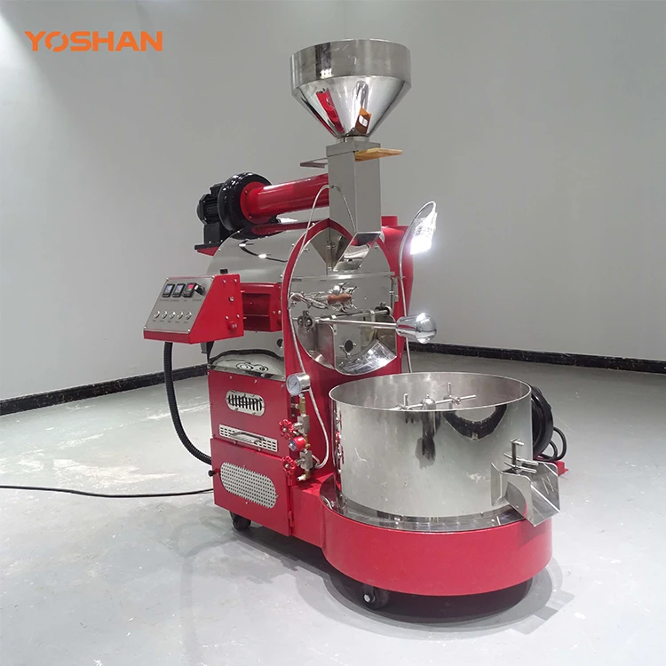 6 kg roller screen display panel roasting coffee with bread machine gas and