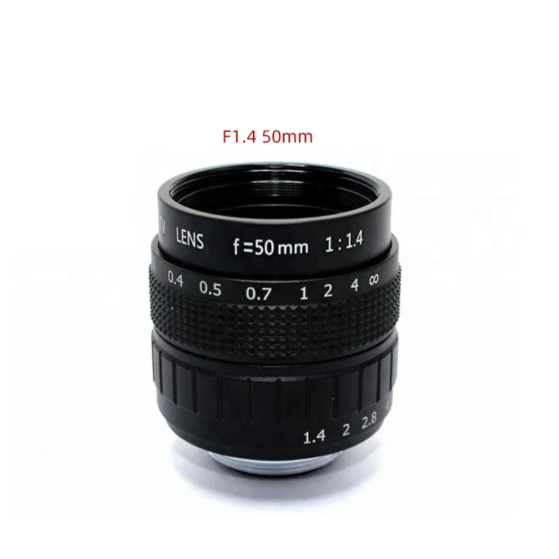 Wholesale Machine Vision Lenses 50mm F1.4 Focal C Mount Industry Inspection Parts Accessories Security CCTV Camera Lens