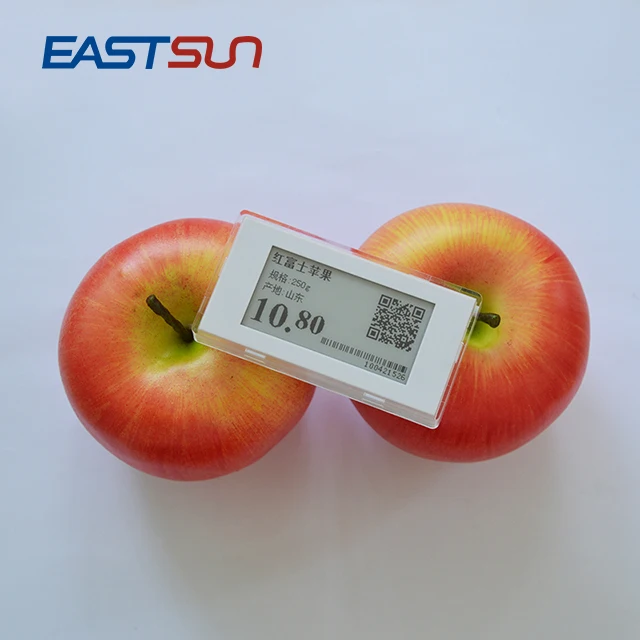 Eastsun 2.13- inch Eink Display 433MHz Epaper Electronic Shelf Label Supermarket Digital Price Tag