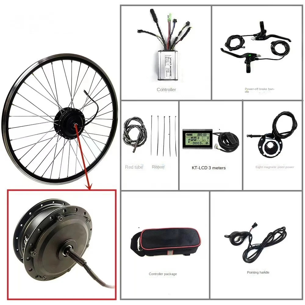 48V1500W precursor LD3  Lithium electric mountain bike modification kit 1500w electric bike conversion kit