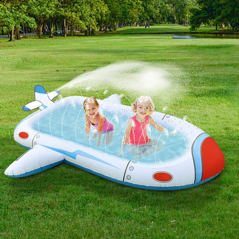 Custom Inflatable Submarine Baby Pool Water Sports outdoor sprinkler