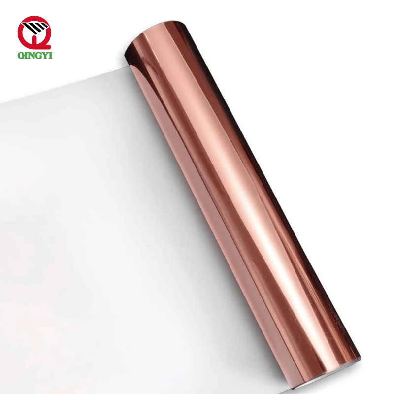 Metallic Self adhes vinyl adhesive film die-cut vinyl paper colorful roll vinilo adhesivo metalizado for cutting plotter