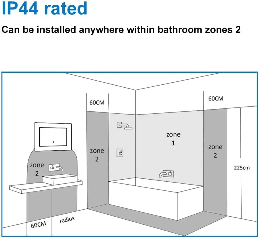 Wall full mirror smart bathroom led full length mirror with light espejo led touch