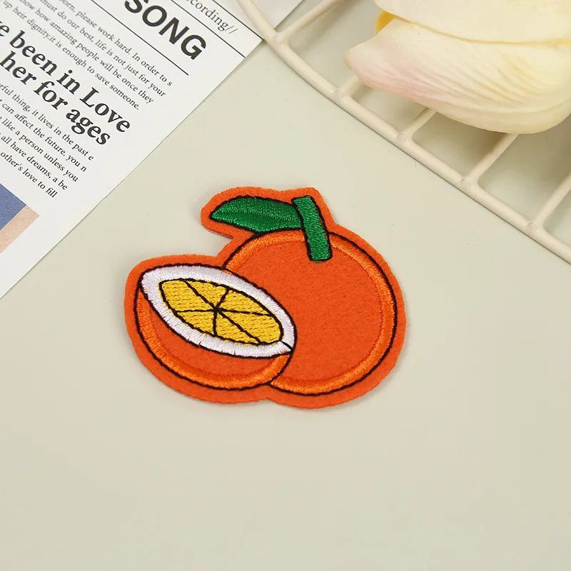 Новая компьютерная вышивка наклейки мультфильм фрукты diy Одежда обувь и шляпы декоративные