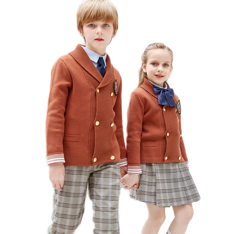 1set accept autumn winter sweater+skirts/pants european style boys and girls high students college school uniform Design