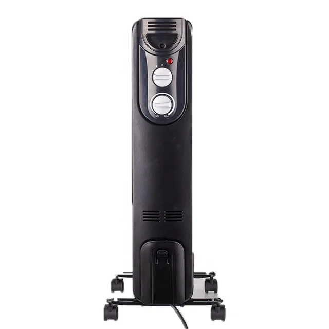 Bedroom Mobile Electric Oil Filled Radiator Oil Heater 7fins 1500W 3 Heat Settings Oil Filled Radiator Heater