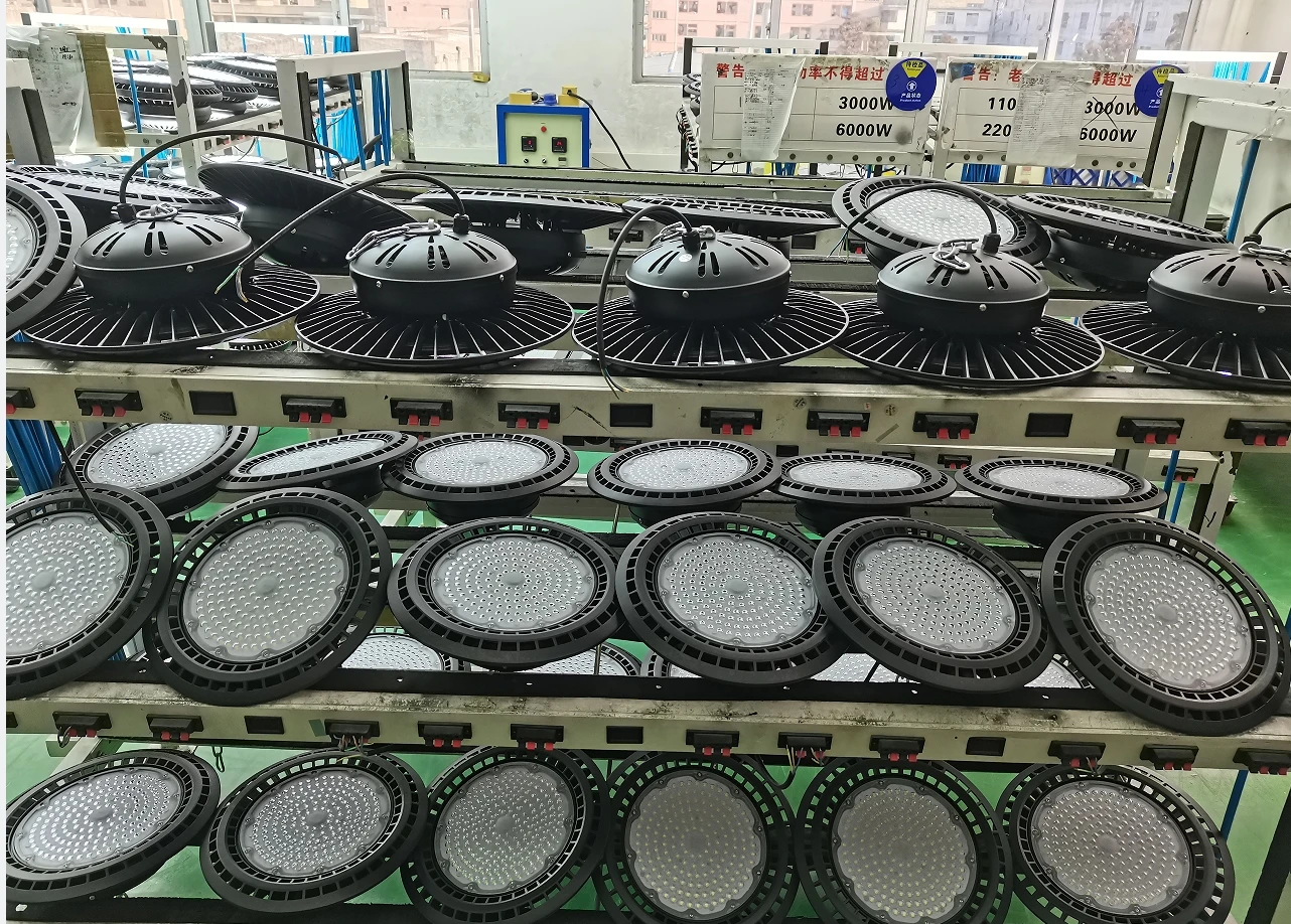 Aixuan High Bay свет для помещений IP65 ETL несколько мощности выбор CCT 100 Вт 150 200 склад UFO светодиодный светильник