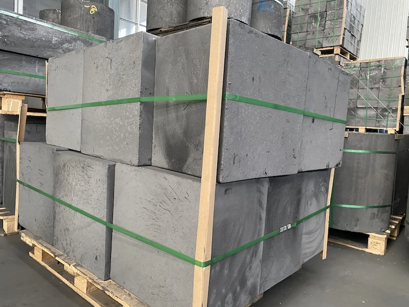  Grain Size 6~8 artificial Isostatic graphite block /graphite brick