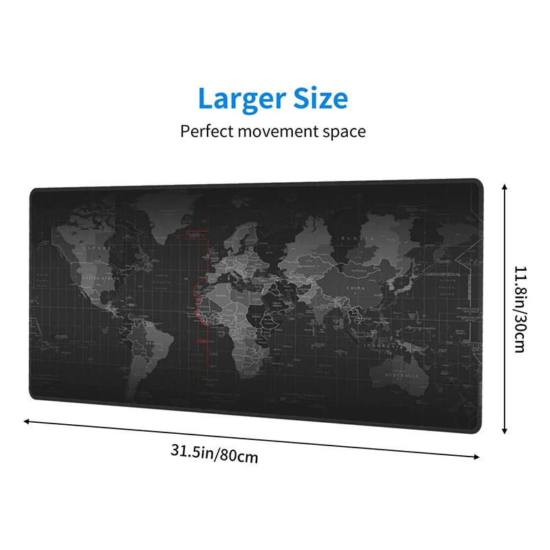 pc luxury laptop printable carpet rug custom made black large mouse pad keyboard oem world map office high quality 2021