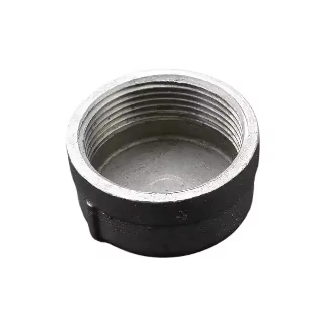 304 Stainless Steel Female Pipe Caps Threaded Pipe Fitting Round Caps For Fire Plumbing