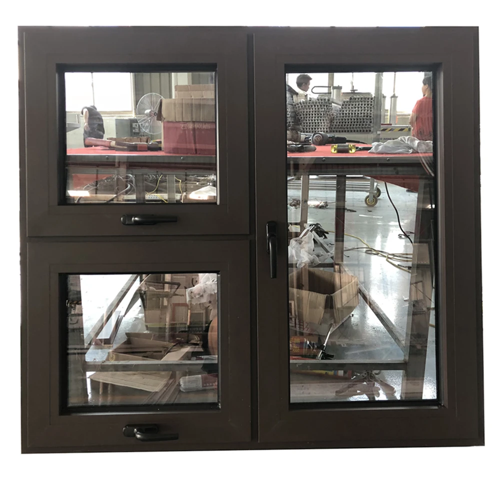 America Standard High Quality Aluminum Fixed Windows Hurricane Impact Big Glass Window Wall