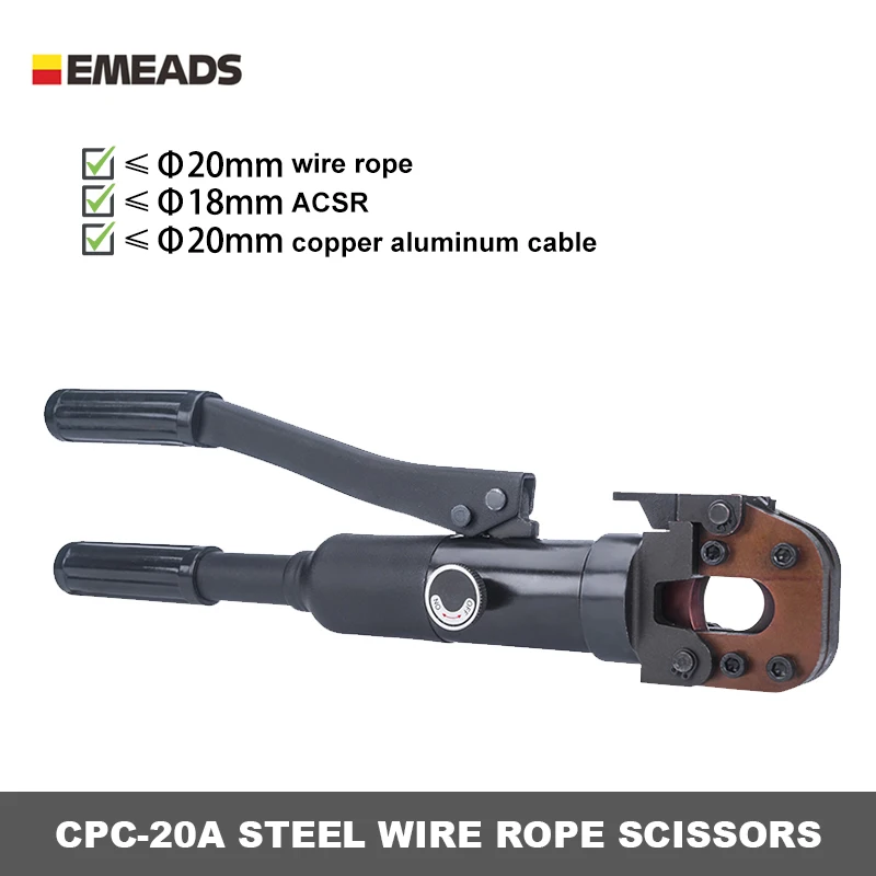 ACSR cu/al cable and wire rope cutter cpc-20A Manual cable shears Hand cutting tool