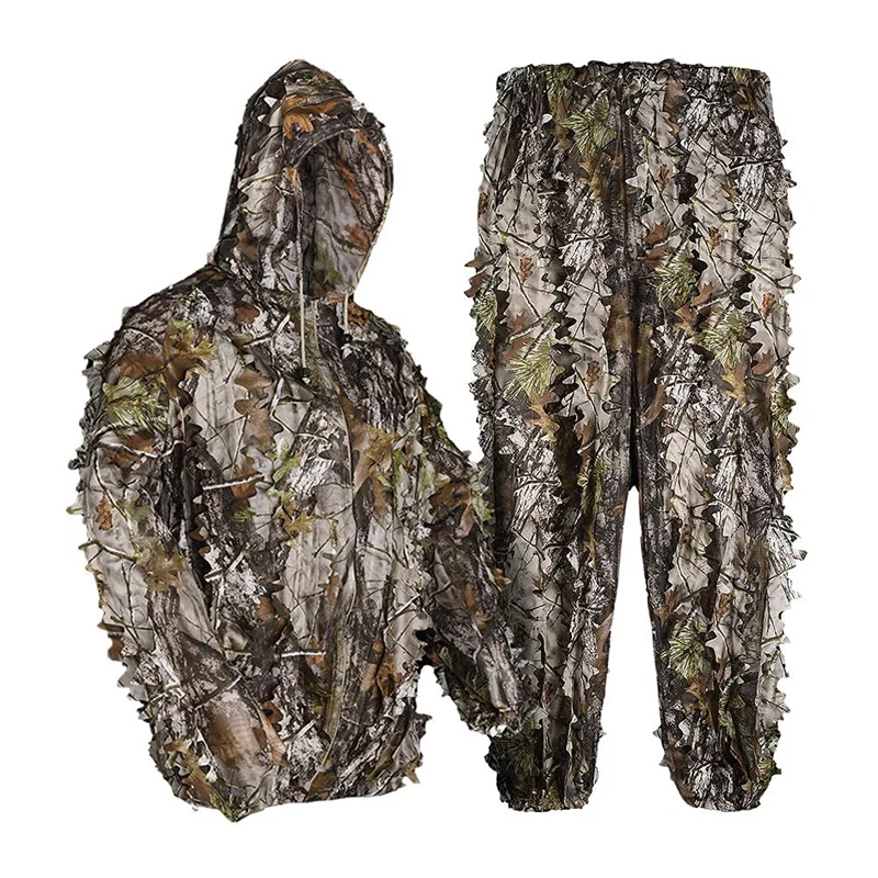 KIANG Costume Hooded Camo Camouflage Sniper Hunting Apparel Clothing Equipment Adult Ghillie Suit