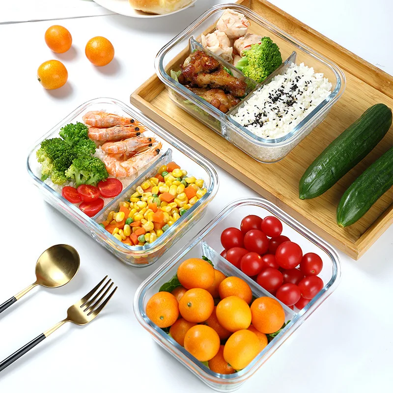 Glass Food Storage Baking Container Set Locking Lid For Storing & Serving BPA Free  Leak Proof Microwave