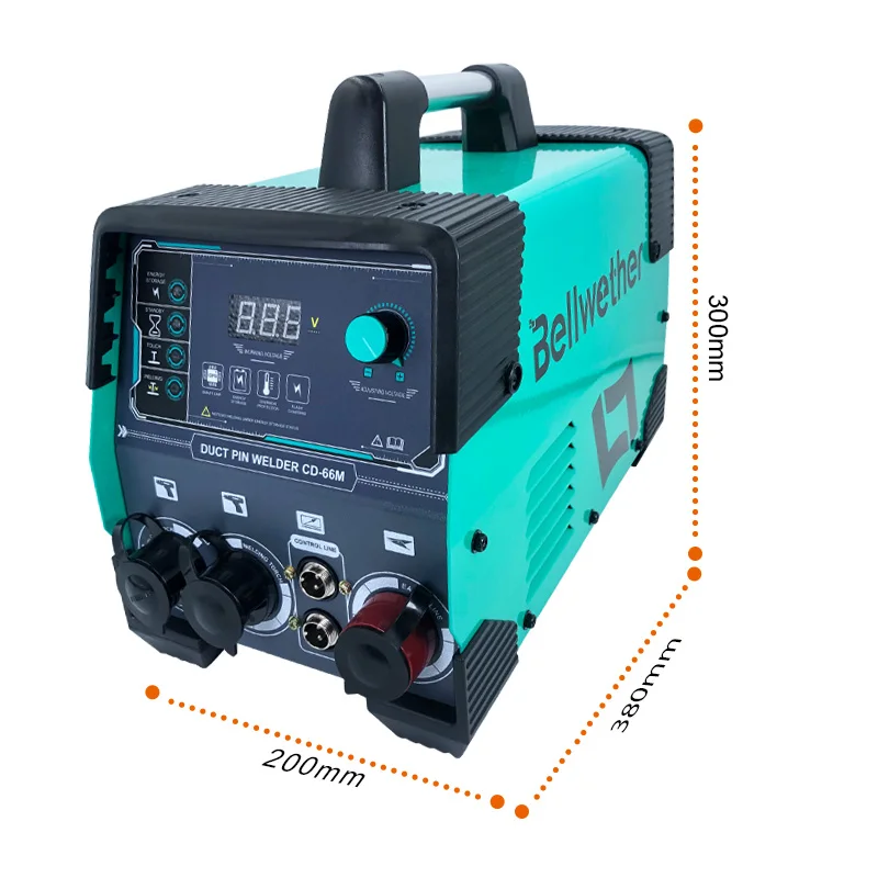 CD-66M capacitor duct pin welder  HAVC system industrial welding machine for mild steel bolt pin