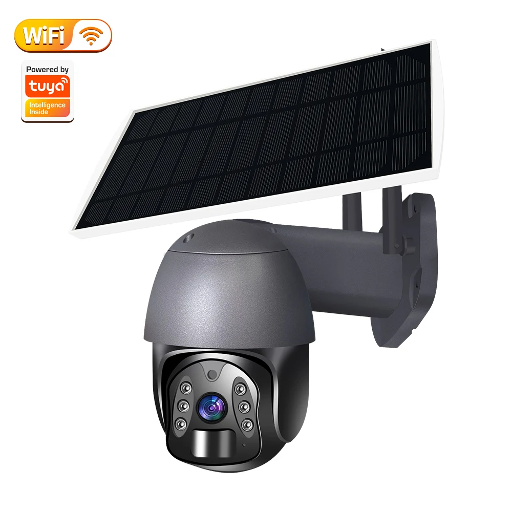 SQW-2 solar outdoor wifi camera 1080p Color Night Vision best solar powered security camera solar camera system