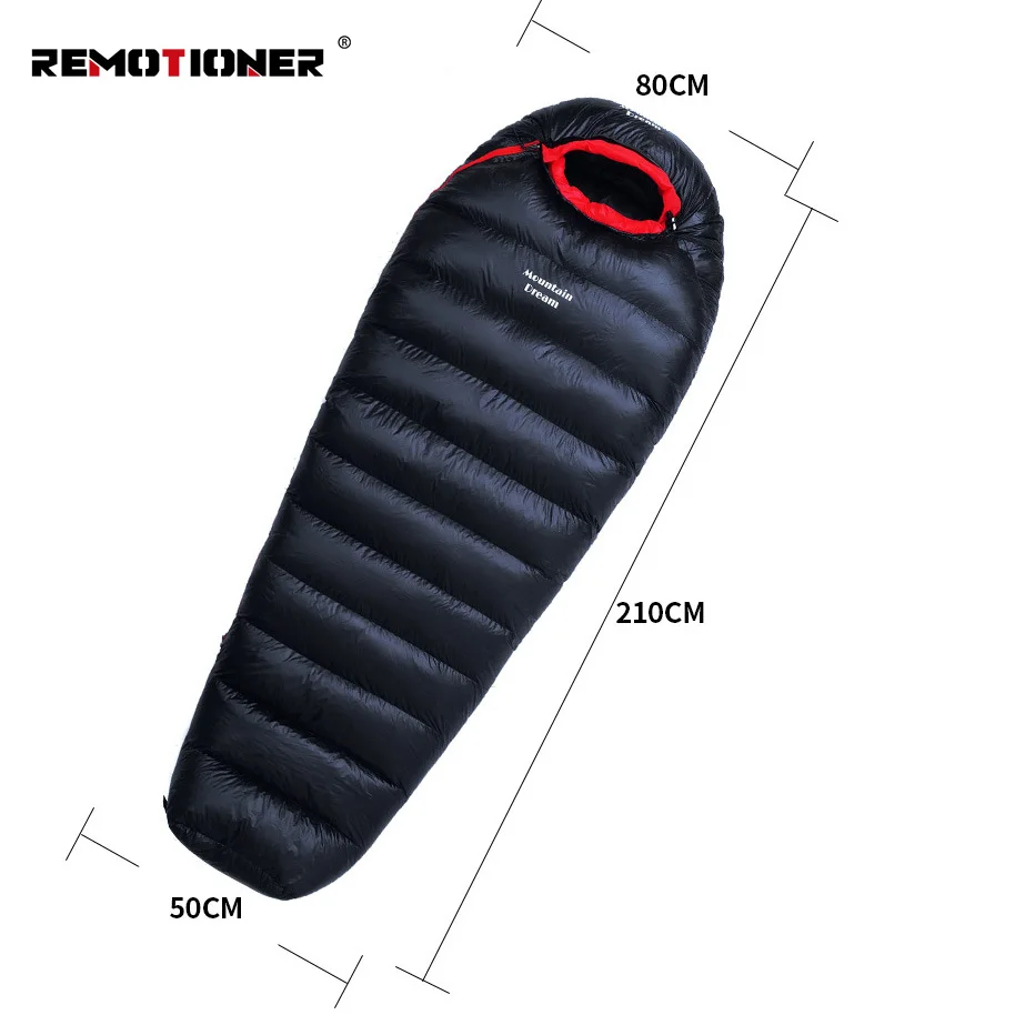 400T Nylon 400g-3kg Duck Down 4 Season Lightweight Sleeping Bags Camping Hiking Backpacking Mummy Sleeping Bag for Adults