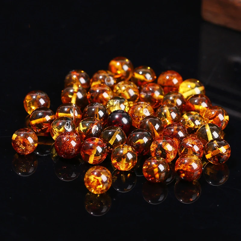 natural round amber beads different size for jewelry diy making 1777121