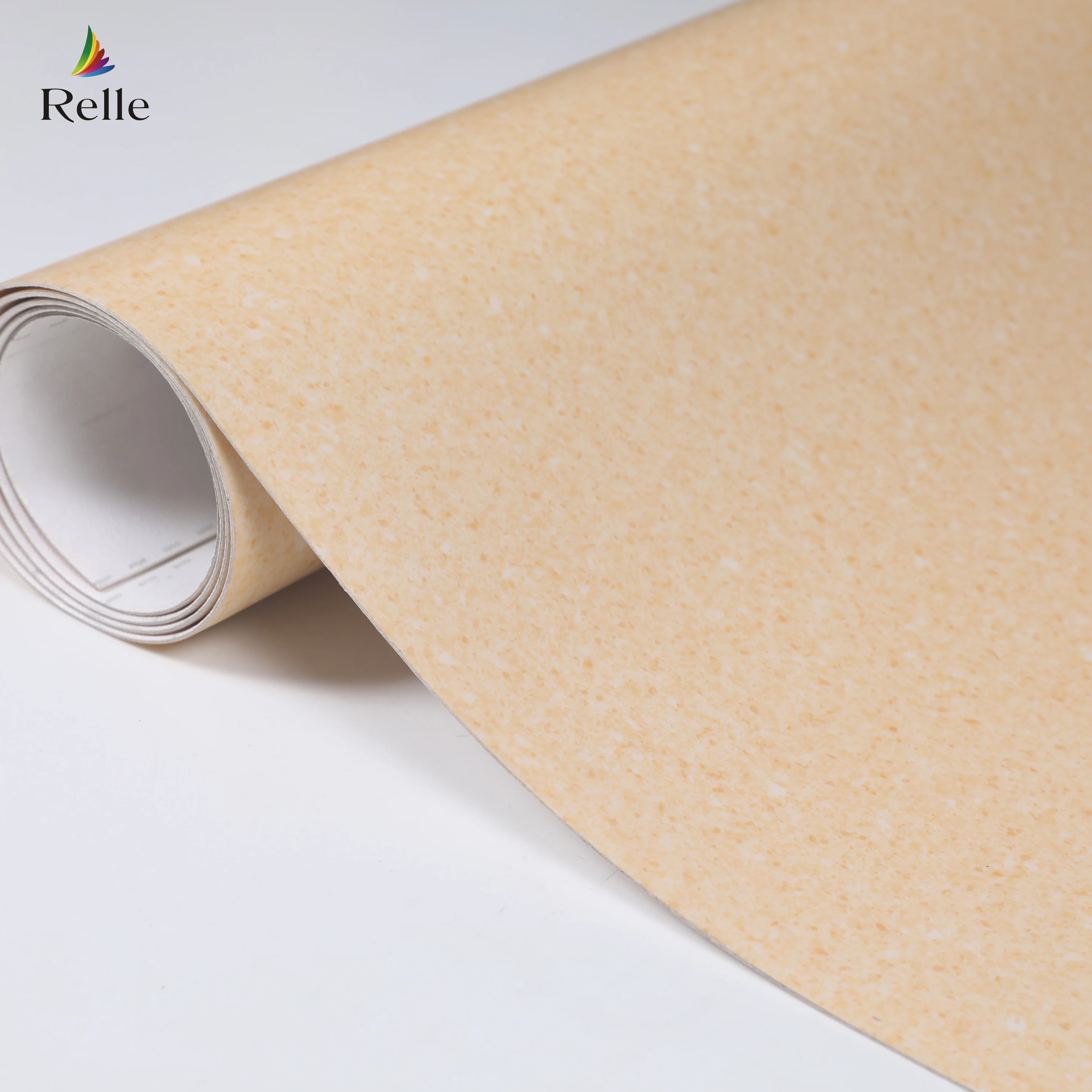 Relle Floor Roll Sheet Plastic Linoleum Vinyl in Guangzhou Hospital Grade Pvc PUR Coating Indoor Anti Bacteria Modern