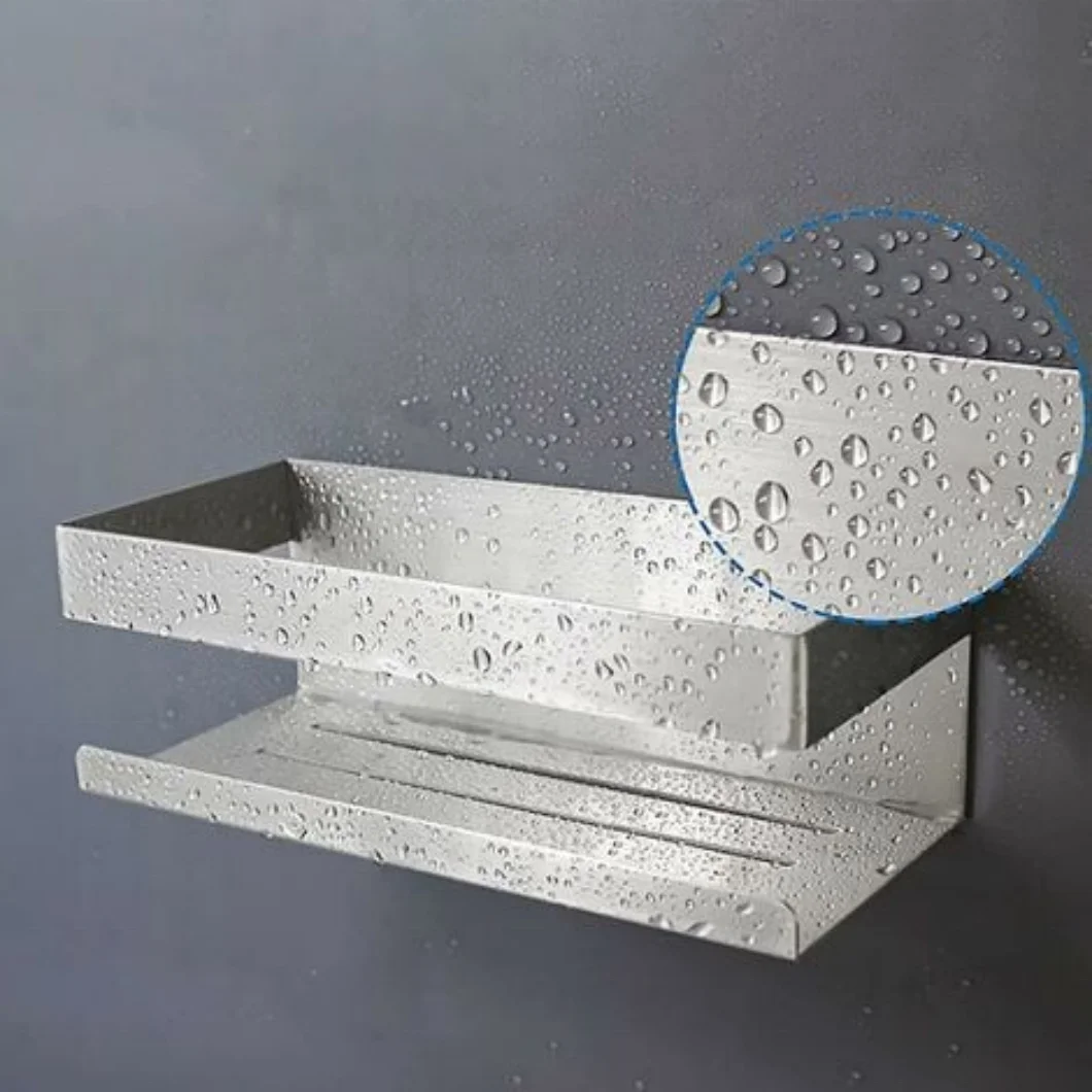 Shower Caddy Matte Black Bathroom Shelves Hardware Rack Accessories Corner Shelves Kitchenware Wall Mounted Shelf